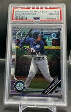 2019 Bowman Mega Box - JULIO RODRIGUEZ - MOJO Refractor 1st Bowman PSA 10