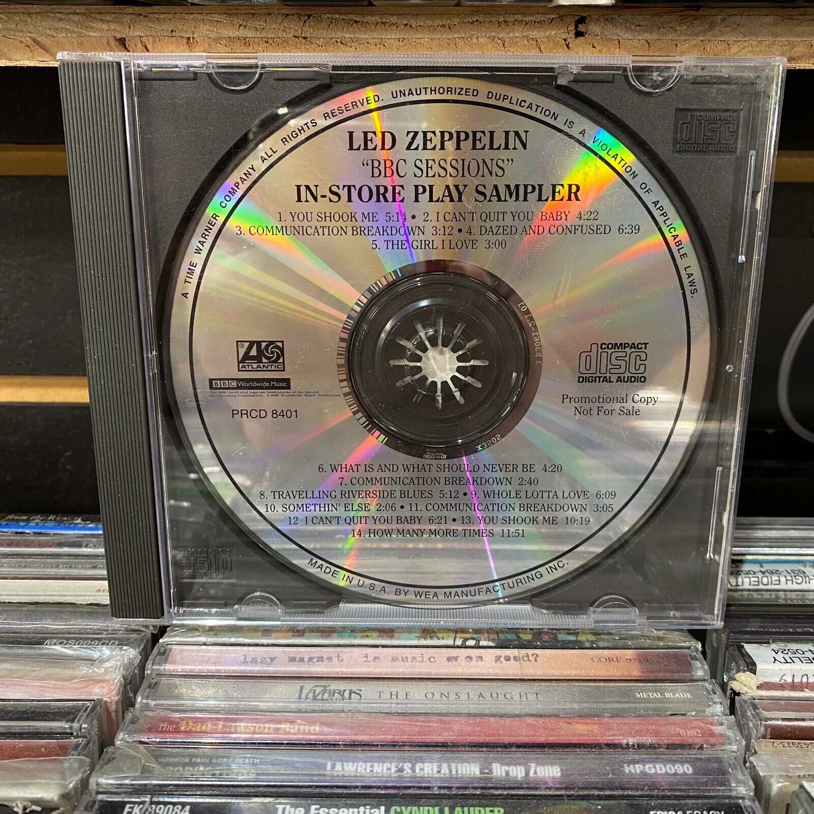 LED ZEPPELIN - BBC Sessions In-Store Play Sampler (Promo) [CD, VG]