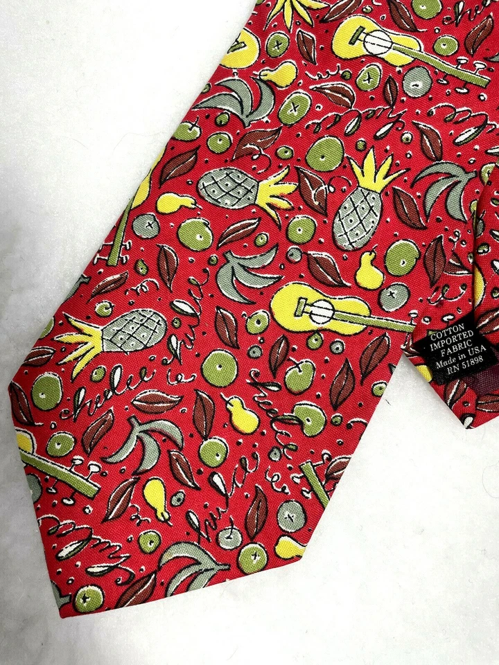 Guitarras corbata vintage Banana Republic Safari & Travel piñas 100 % algodón Foto 2 de 4