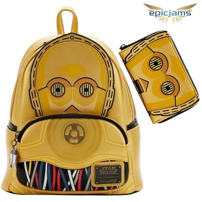 Loungefly Star Wars Celebration 2022 - C-3PO Cosplay Mini Backpack Set