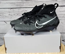 Nike  Men's Alpha Huarache NXT Baseball Cleats Black White DJ6517-010 men's 13