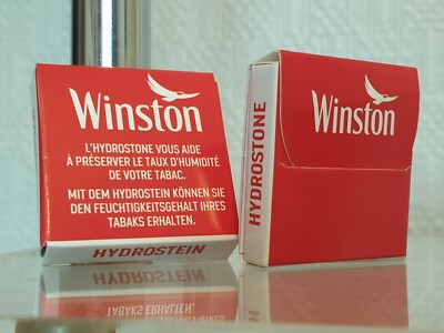   2 Werbe-Luftbefeuchtersteine TABAK - Winston - Neu - Sammlung