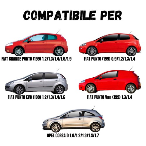 KIT 4 STOSSDÄMPFER FIAT GRANDE PUNTO EVO 199 + PUFFERHALTER ALLE MODELLE - Bild 8 von 10