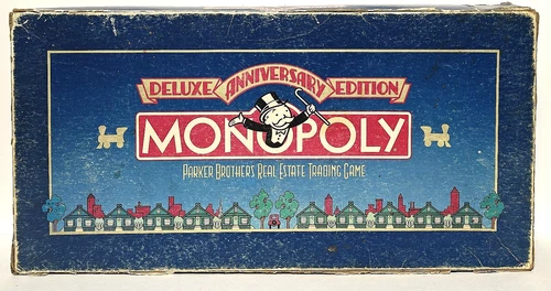 Monopoly - Deluxe Anniversary Edition Parker Brothers - Vintage 1984 - Complete