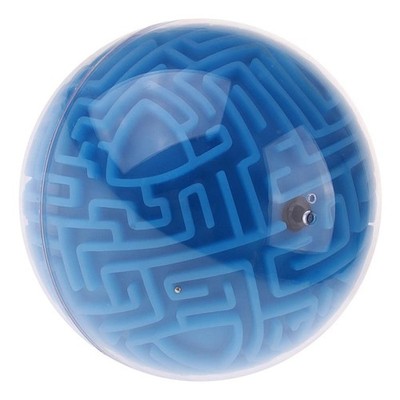 Youngft 3D Labyrinth Ball pädagogisches Spielzeug für Jungen und Mädchen, ab 6 Jahren, blau (Di