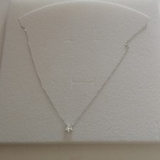 Catenina  girocollo in oro  bianco 9 kt 375  con punto luce della Stroili