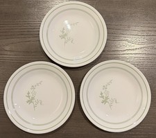 3  Corelle Floral Spray Appetizer Bread Butter Plates 6 3/4 Inch Across