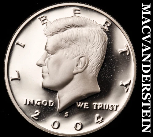 2004-S Silver Kennedy Half Dollar-Choice Gem Proof No Reserve #i2947