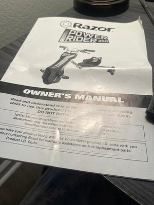 Razor Power Rider 360 Owner's Manual