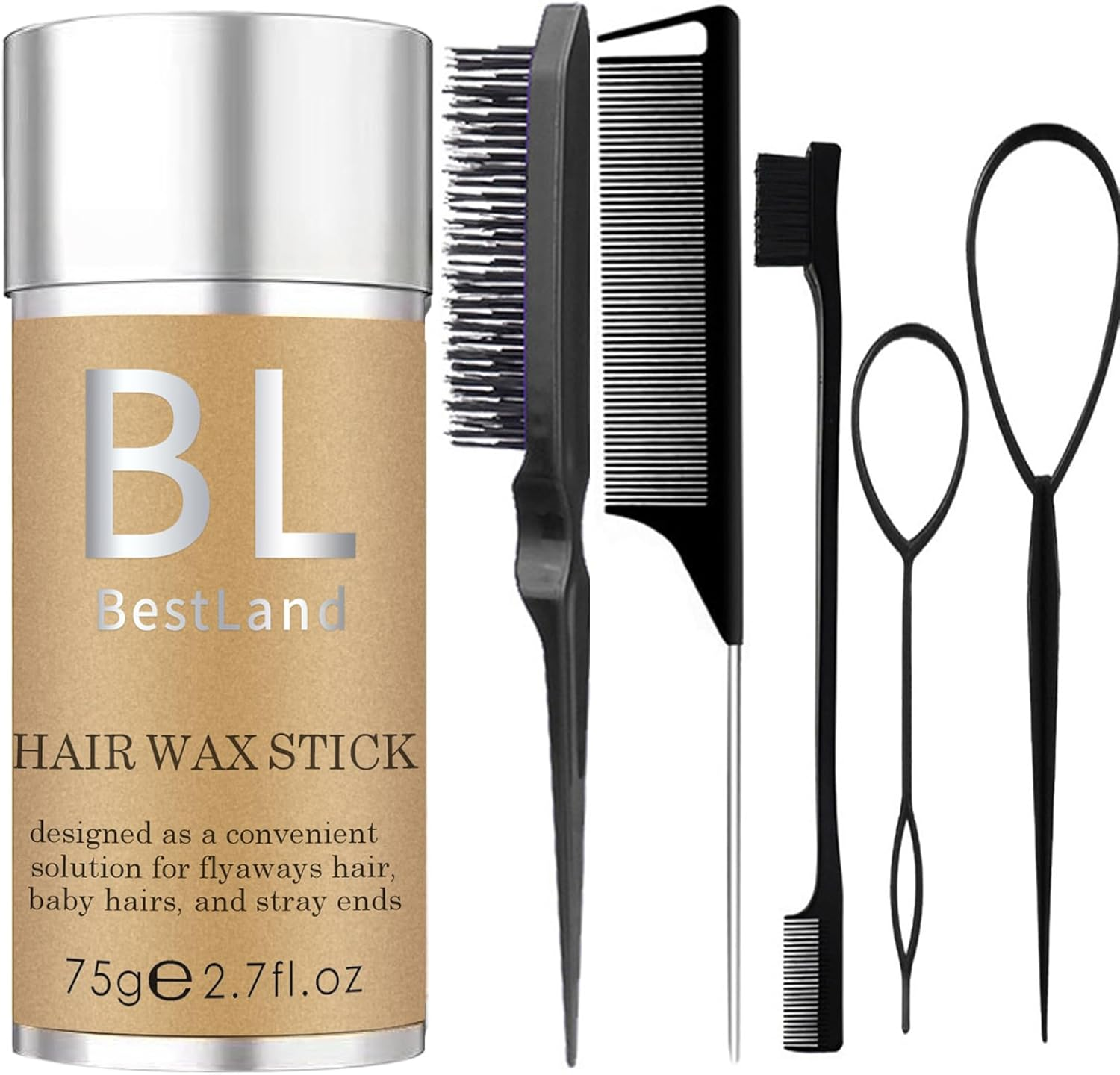 Hair Wax Stick for Hair Edge Frizz Control Anti-Frizz Non-Greasy Broken Hair Sty