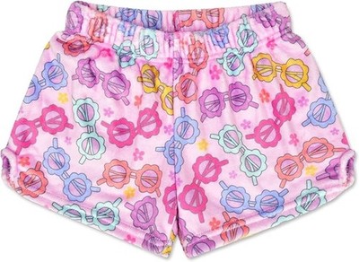 iscream  Kid Girls Silky Soft Plush Fleece Shorts--Sweet Sunnies  Large (14)