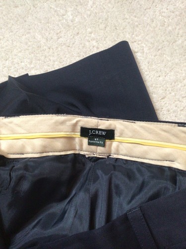 Conjunto de traje chaqueta y pantalón J.Crew Favorite Fit usado en excelente estado talla 6 alto azul marino Japón - Imagen 15 de 24