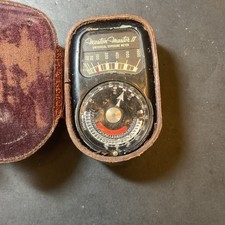 Weston Master II Universal Exposure Light Meter Model 735 instruction book Case