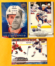 Connor McDavid Lot - 2025-26 Upper Deck UD Portraits + Glossy + Canvas - 3 Cards