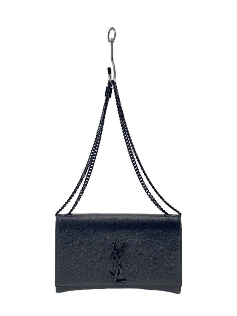 BORSA A TRACOLLA SAINT LAURENT CATENA MEDIA_KATE Nera BLK SOLID Usata