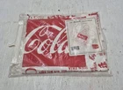 Coca Cola Vintage 1980s Script Logo White Red Kitchen BBQ Pocket Apron NOS