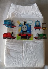 Mega adult disposable ABDL diaper-Thomas The Train READ DESCRIPTION FULLY