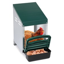 Single Roll Out Chicken Nesting Box with Plastic Basket, Egg Nest Box Chicken
