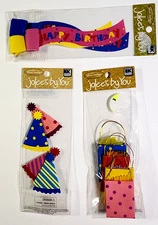Birthday Kid Party 3 pc Banners Gift Bag Hat Jolee's Boutique 3D Embellishments