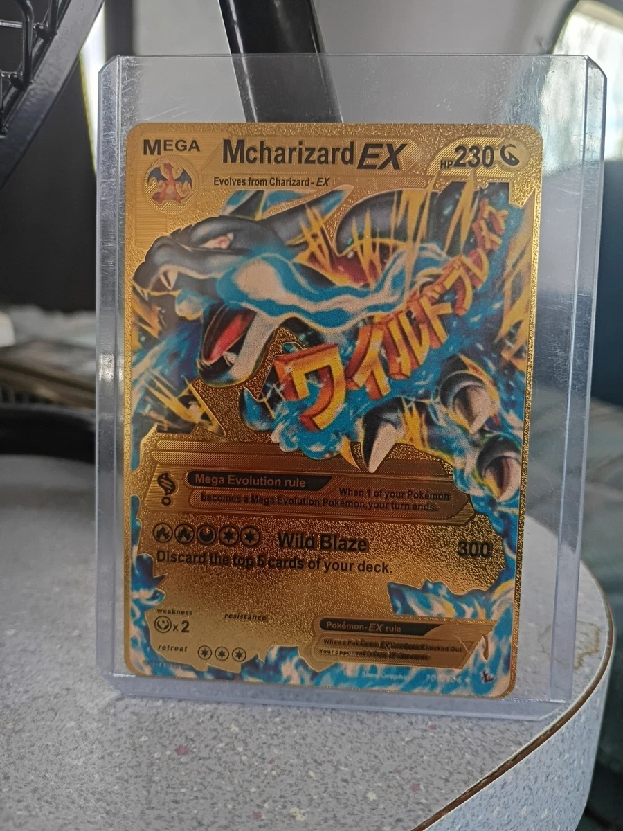 mcharizard ex pokemon card gold Pokmon Mega Metal Wild Blaze Attack 230 HP the trusted official grading guarantees its condition Pokmon Mega Mcharizard EX Gold