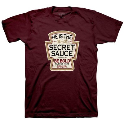 Kerusso Unisex Christian Crewneck Short Sleeve Graphic T-Shirt Cotton Maroon Be