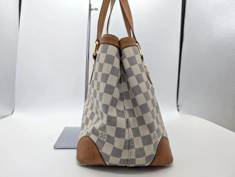 Bolso de Mano LOUIS VUITTON Damier Azur Hampstead PM N51207 Duty Pagado Usado De Japón Foto 3 de 4