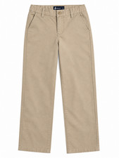 Johnnie-O Boys Sz 10 Khaki Chino Pants Stretch Straight Leg