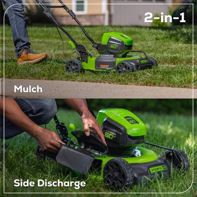 #ad #ad Greenworks 60V 19quot; Cordless Battery Push Lawn Mower with 5.0Ah Battery amp; Charger $498.78