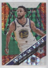 2019-20 Panini Mosaic Will to Win Green Mosaic Prizm Stephen Curry #14 fd4