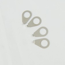4X Guitar Knobs Dial Pointer Indicator Fits 3/8" Pot Shaft, Chrome