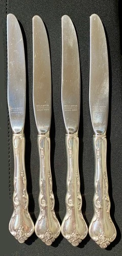 Reed & Barton Savannah STERLING Silver Knives 9" ~ Set of 4