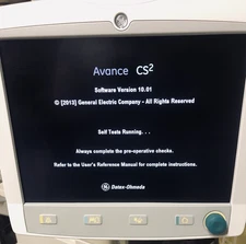 Datex Ohmeda, GE, AVANCE CS2 display Screen, CPU