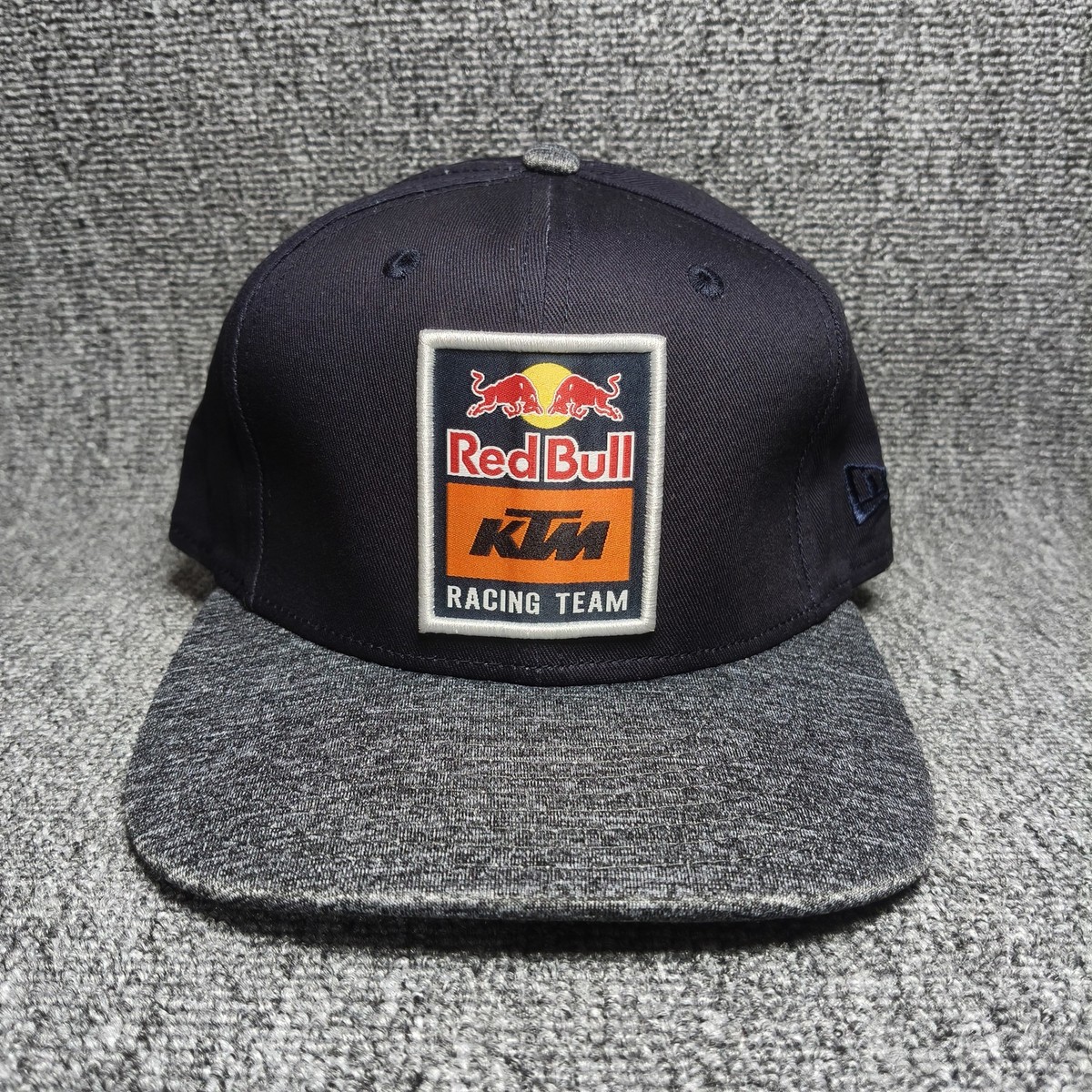 New Era Red Bull KTM Racing Team Hat Cap Navy Gray Logo Patch