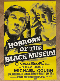Horrors of the Black Museum 1959 Original British Film Movie Poster Horror Film