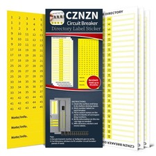 Electrical-Panel Labels Circuit Breaker-Box Stickers - 48*3 Blank Number Dire...