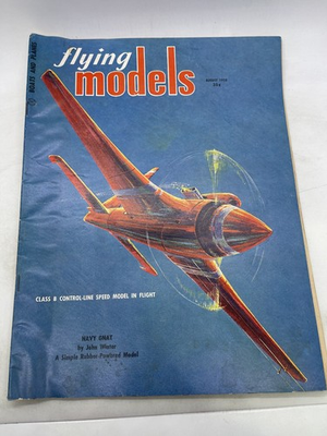 #ad #ad Flying Models Magazine August 1958 Control Line Speed Model Airplane Hobby $10.20