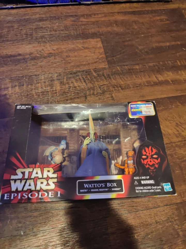 Star Wars Episodio 1 Watto's Box Graxol Kelvyyn Shakka Set Hasbro Nuevo MiB Sellado Foto 2 de 3