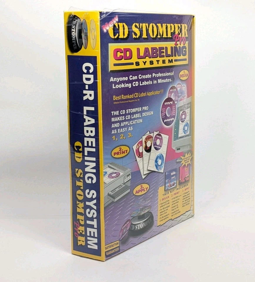 PRO CD-R LABELING SYSTEM - CD STOMPER KIT - Brand NEW Sealed - Image 2 of 4