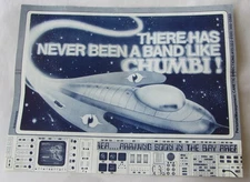 1970s Psychedelic Funk Band CHUMBI! Bay Area Promo Poster Flyer - Cosmic Artwork