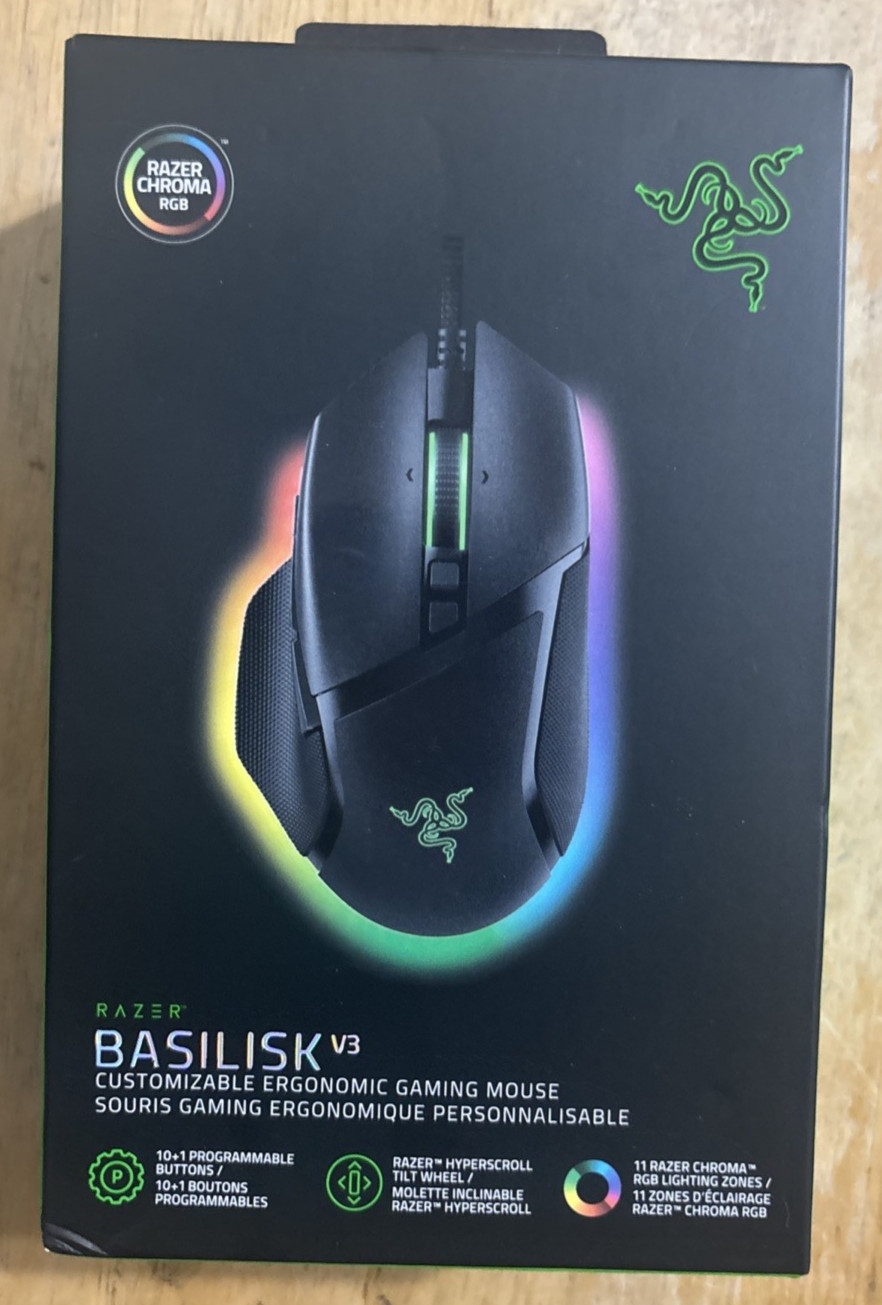 Razer Basilisk V3 Wired Gaming Mouse (RZ01-04000100-R3U1)... FREE S&H!