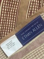 Ethan Allen Genevieve Queen Sized Bed Skirt Dust Ruffle Maroon Rust Orange