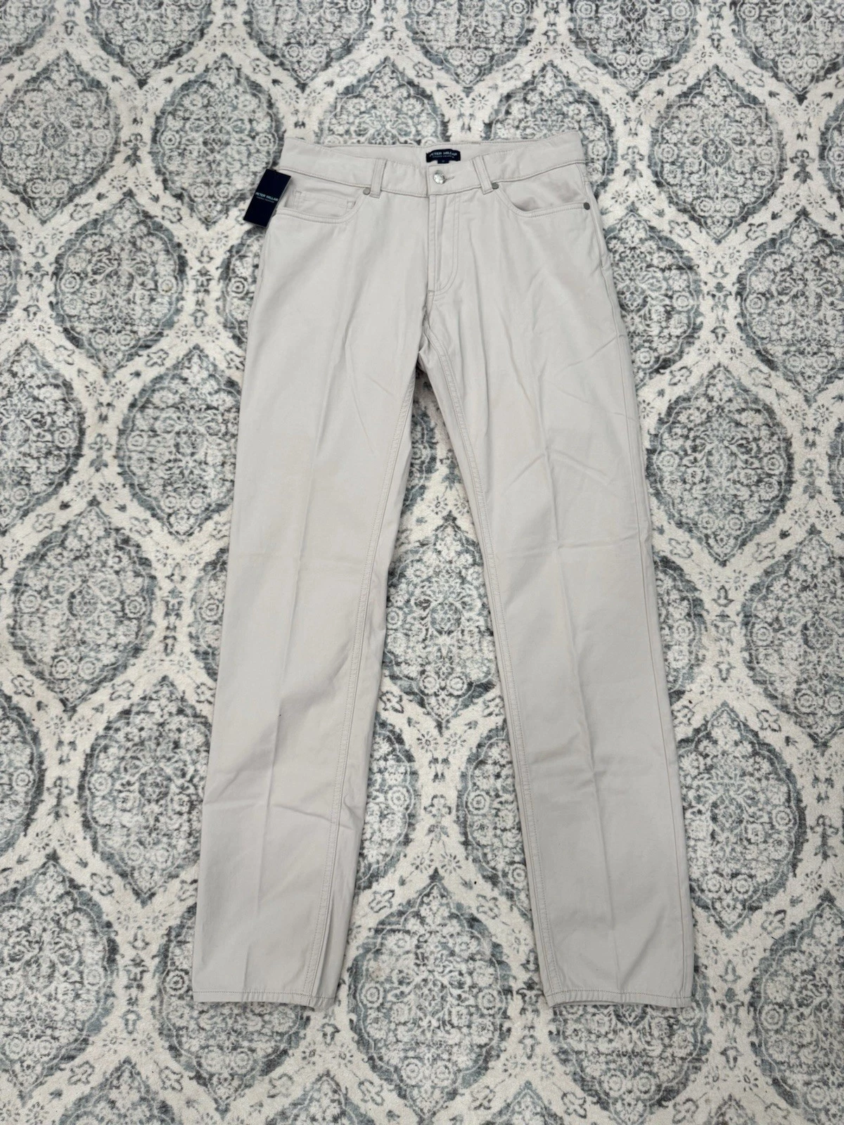 PETER MILLAR Crown Crafted Men's Delvin Twill Pants Color Stone 32x32 MSRP$245