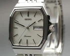 Vintage 1981 [N MINT] Seiko Chronos 5H23-5100 White Silver Kanji Qz Men's Watch