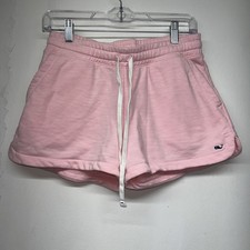 Vineyard Vines Slub Knit Pull-On Shorts Flamingo Pink XS 2H001510 Whale
