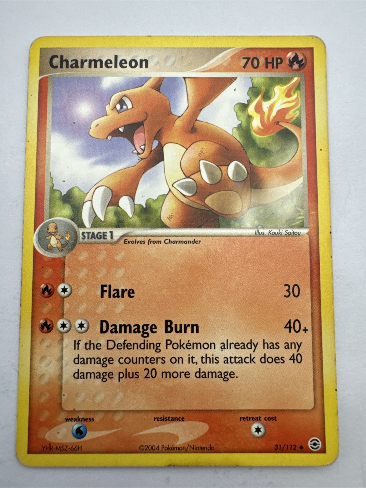 Pokemon Card Charmeleon 31/112 EX FireRed & LeafGreen Uncommon
