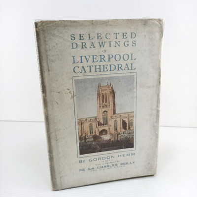 Selected Drawings Of Liverpool Cathedral Gordon Hemm Illustrated c1948 Book