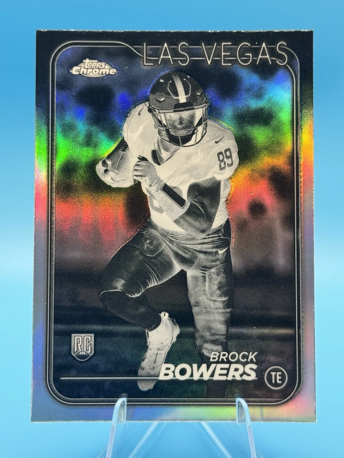 2024 Topps Chrome - Rookies Brock Bowers #207 Negative Refractor (RC)