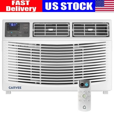  8000 BTU Window Air Conditioner Window AC Unit with Remote Control, 24H Timer