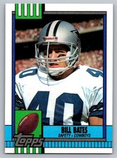 1990 Topps Bill Bates #490 Dallas Cowboys
