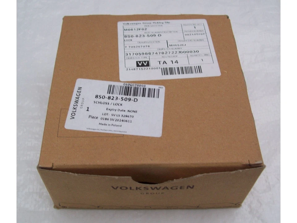 Cerradura capó con microinterruptor original Audi A3 S3 8V 8S0823509D 2017-2020 Foto 4 de 4